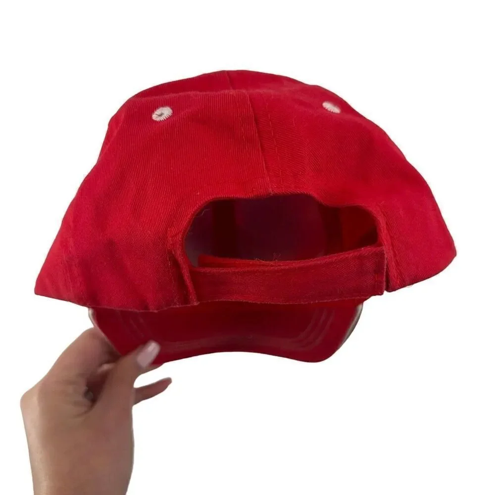 Mickey Mouse Baseball Cap Boys Red 3D Hat Disney Adjustable Childs Souvenir Cap